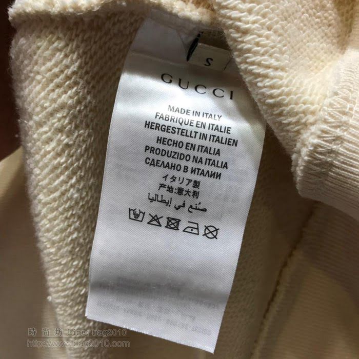 Gucci男裝 19-20FW新款 古奇重工刺繡連帽衛衣 最高品質 男女同款 男士秋季新款單品  tzy2299